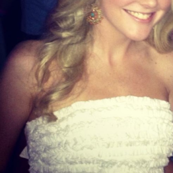 Lilly Pulitzer White Strapless - Picture 6 of 7